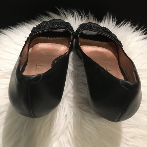 Report Tolly Black Rosette Open Toe Heels – Sz 9 - Picture 7 of 13